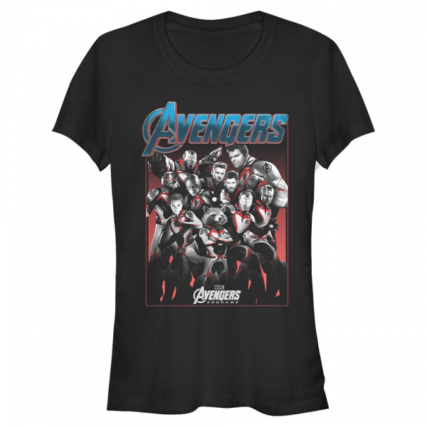 Marvel - Avengers Endgame - Skupina Engame - Femme T-shirt - Noir - Devant
