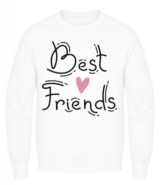 Best Friends - Sweatshirt Homme - Blanc - Devant