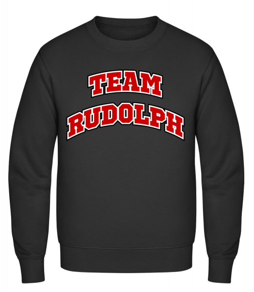 Team Rudolph - Sweatshirt Homme - Noir - Vorn
