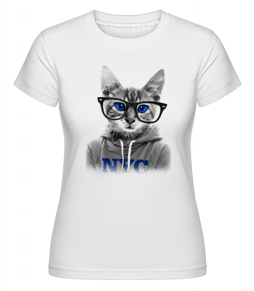 Cat NCY -  T-shirt Shirtinator femme - Blanc - Vorn