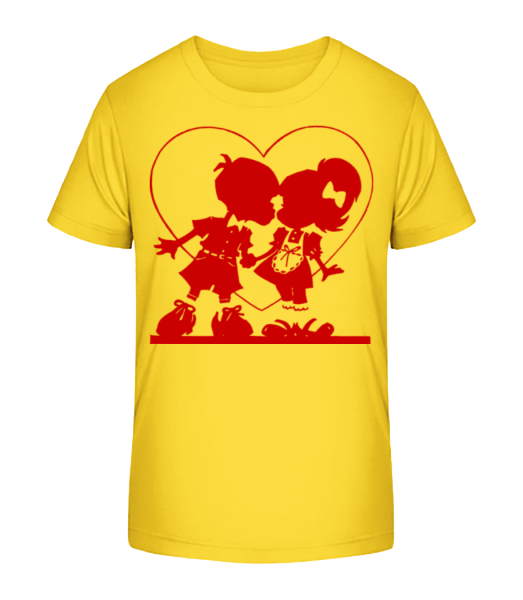 Enfants Amoureux - T-shirt bio Enfant Stanley Stella - Jaune - Devant