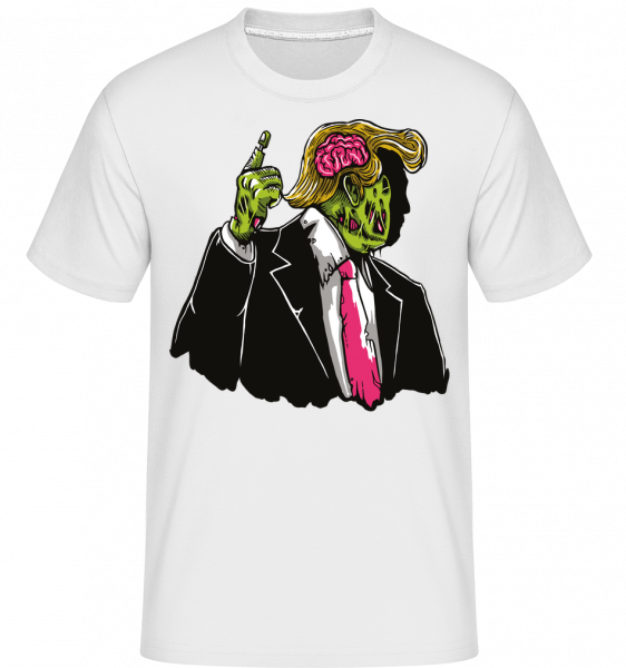 Make Zombie Great Again -  T-Shirt Shirtinator homme - Blanc - Vorn