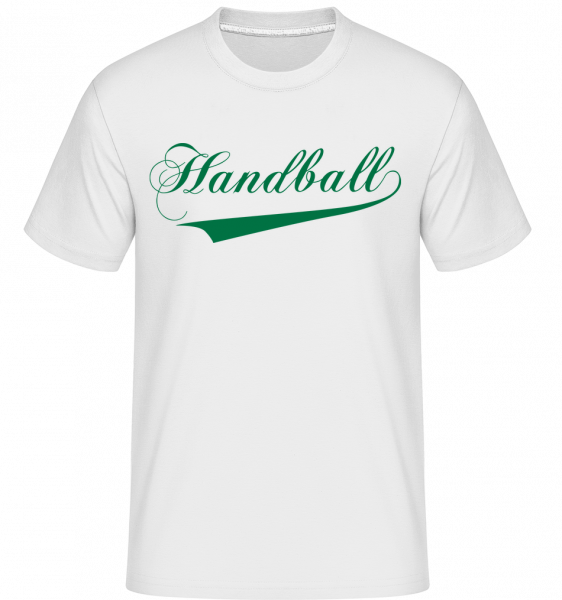 Handball Mot Écrit -  T-Shirt Shirtinator homme - Blanc - Vorn