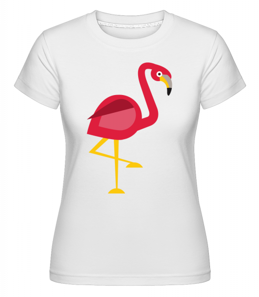 Flamant Comic -  T-shirt Shirtinator femme - Blanc - Vorn