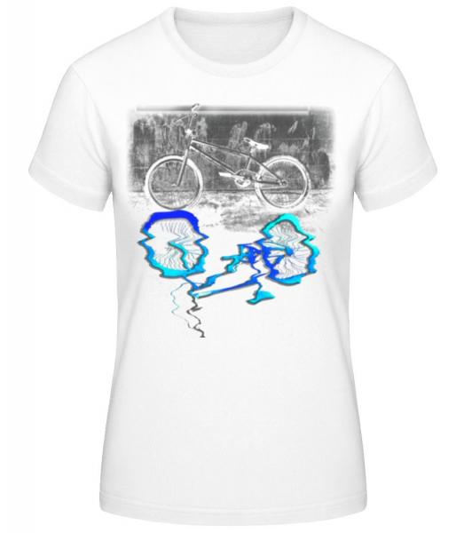 Flaque De Vélo - T-shirt standard Femme - Blanc - Devant