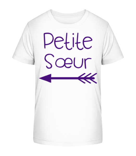 Petite Sœur - T-shirt bio Enfant Stanley Stella - Blanc - Devant
