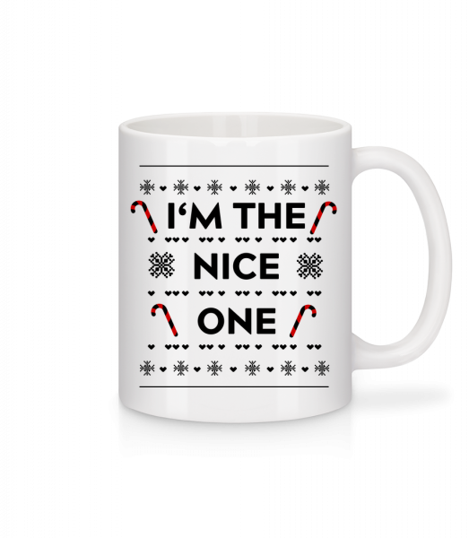 I'm The Nice One - Mug en céramique blanc - Blanc - Vorn