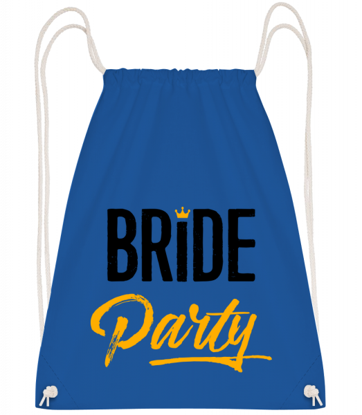 Bride Party - Sac à dos Drawstring - Bleu royal - Vorn