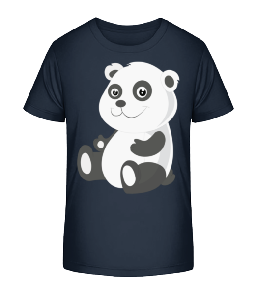 Panda Comic - T-shirt bio Enfant Stanley Stella - Bleu marine - Devant