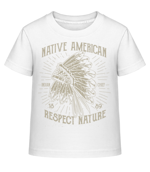 Native American Indian - T-shirt shirtinator Enfant - Blanc - Devant