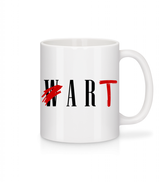 Art Not War - Mug en céramique blanc - Blanc - Vorn