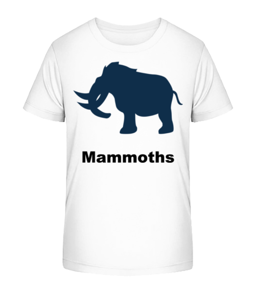 Mammoths - T-shirt bio Enfant Stanley Stella - Blanc - Devant