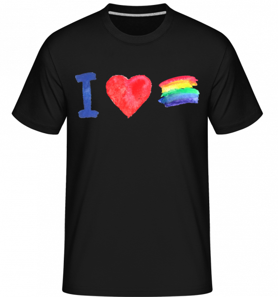 I Love Rainbows -  T-Shirt Shirtinator homme - Noir - Vorn