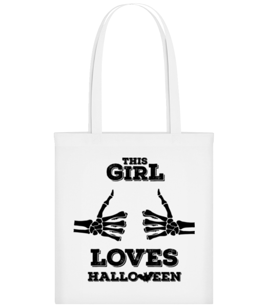 This Girl Loves Halloween - Tote Bag - Blanc - Devant