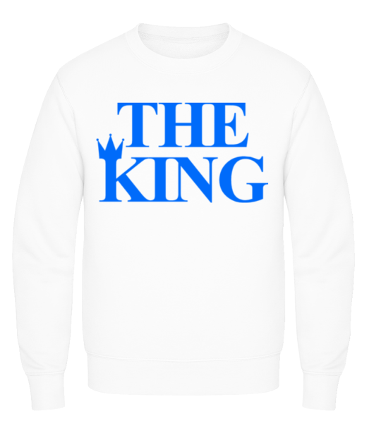 The King Blue - Sweatshirt Homme - Blanc - Devant
