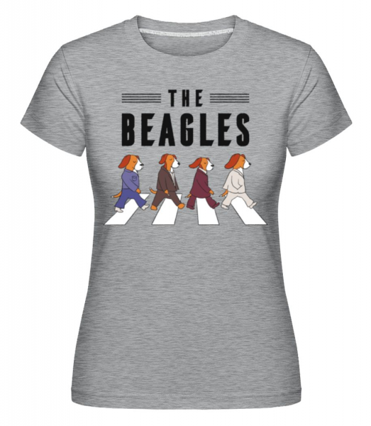 The Beagles -  T-shirt Shirtinator femme - Gris chiné - Devant