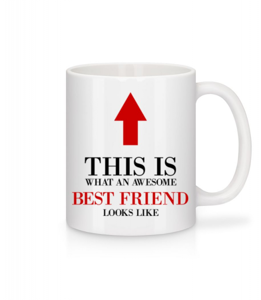 Awesome Best Friend - Mug en céramique blanc - Blanc - Devant