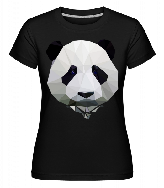 Polygon Panda -  T-shirt Shirtinator femme - Noir - Vorn