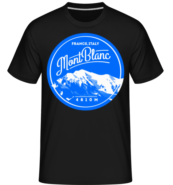 Mont Blanc Mountain -  T-Shirt Shirtinator homme - Noir - Devant