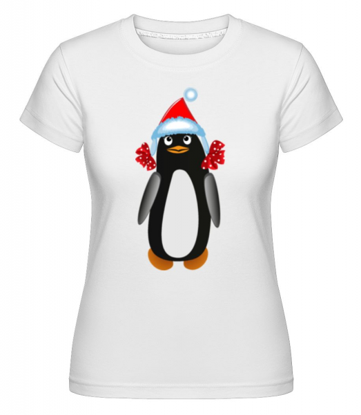Pingouin À Noël 1 -  T-shirt Shirtinator femme - Blanc - Devant