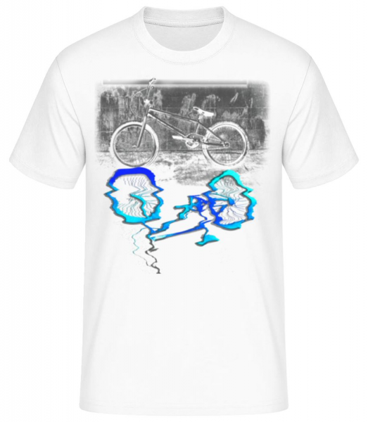 Flaque De Vélo - T-shirt standard Homme - Blanc - Devant