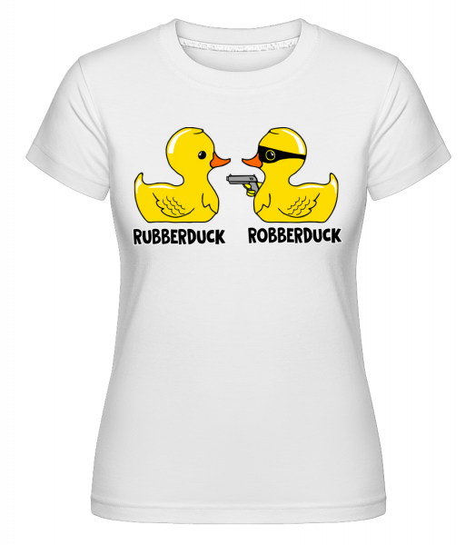 Robberduck -  T-shirt Shirtinator femme - Blanc - Vorn