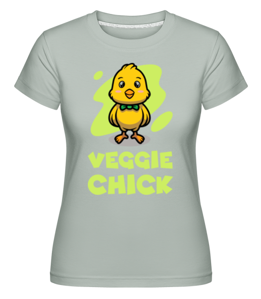Veggie Chick -  T-shirt Shirtinator femme - Menthe verte - Devant