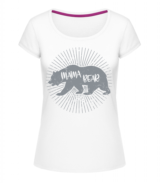 Mama Bear - T-shirt à col rond Megan - Blanc - Vorn