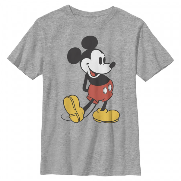 Disney Classics - Mickey Mouse - Mickey Classic - Enfant T-shirt - Gris chiné - Devant