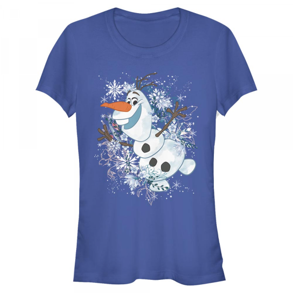 Disney - La Reine des neiges - Olaf Dream - Femme T-shirt - Bleu royal - Devant