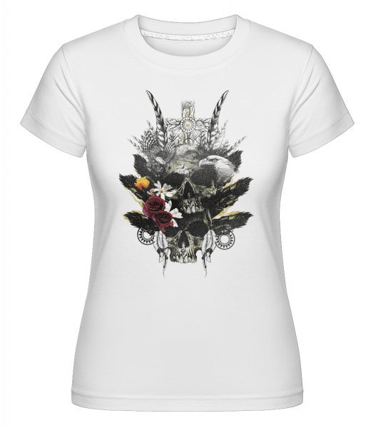 Crânes De Plumes -  T-shirt Shirtinator femme - Blanc - Vorn
