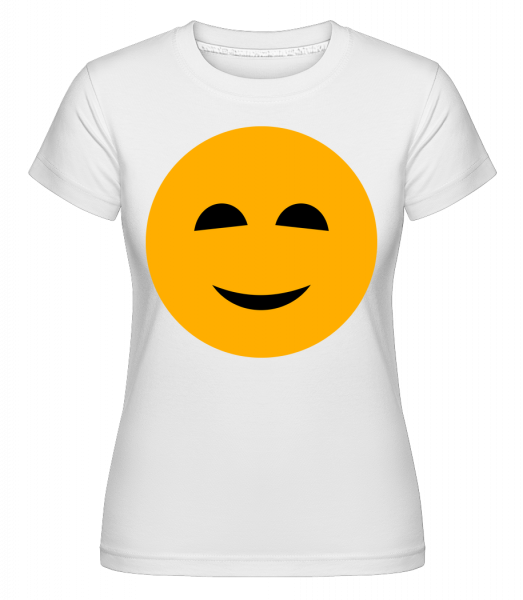 Happy Smiley -  T-shirt Shirtinator femme - Blanc - Vorn