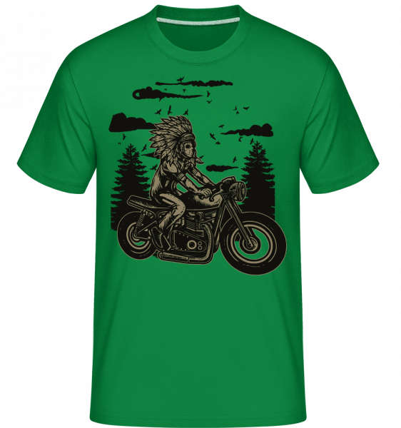 Indian Chief Rider -  T-Shirt Shirtinator homme - Vert irlandais - Vorn