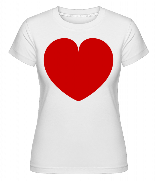 Cœur -  T-shirt Shirtinator femme - Blanc - Vorn
