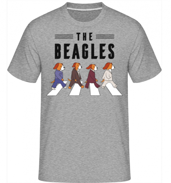 The Beagles -  T-Shirt Shirtinator homme - Gris chiné - Devant