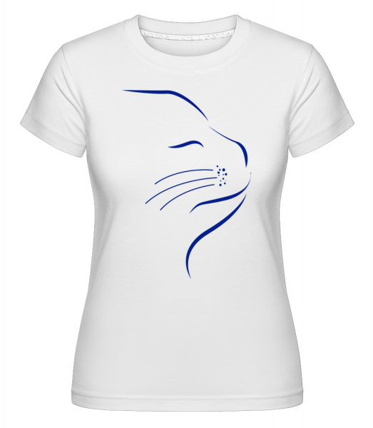 Visage De Chat -  T-shirt Shirtinator femme - Blanc - Vorn