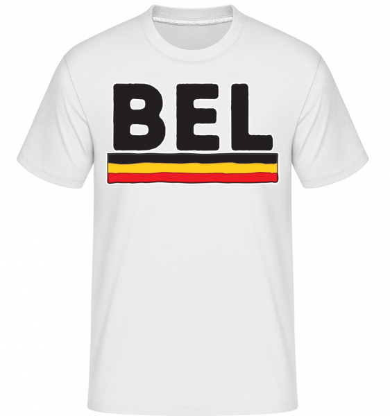 Football Belgique -  T-Shirt Shirtinator homme - Blanc - Vorn