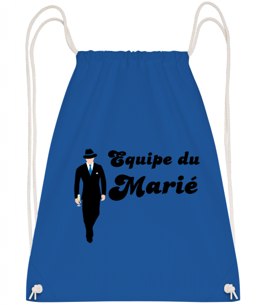 Equipe Du Marié - Sac à dos Drawstring - Bleu royal - Vorn