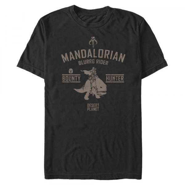 Star Wars - The Mandalorian - Mandalorian Blurrg Rider - Homme T-shirt - Noir - Devant