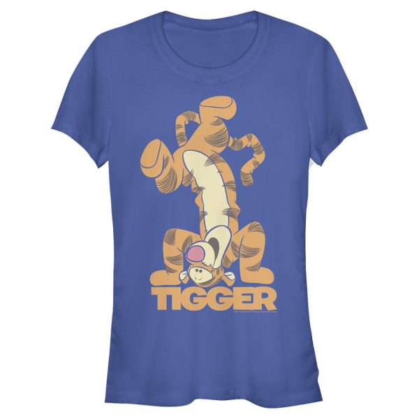 Disney - Winnie l'ourson - Tigr Bounce - Femme T-shirt - Bleu royal - Devant