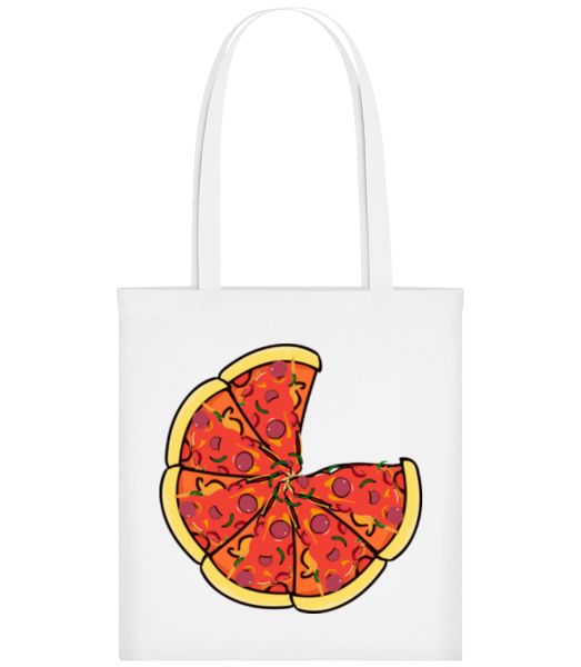 Pizza - Tote Bag - Blanc - Devant