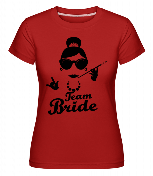 Team Bride -  T-shirt Shirtinator femme - Rouge - Vorn