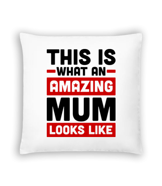 Amazing Mum - Coussin - Blanc - Devant