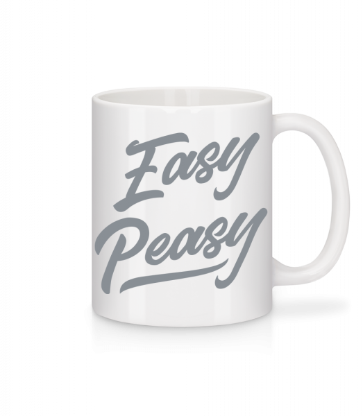 Easy Peasy - Mug en céramique blanc - Blanc - Vorn