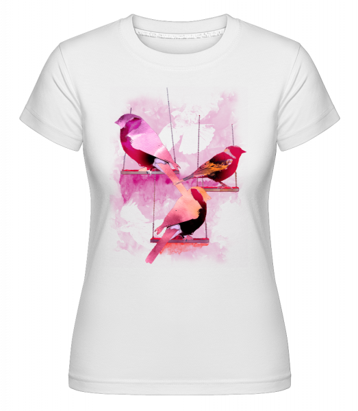 Sautes D'Oiseaux -  T-shirt Shirtinator femme - Blanc - Vorn