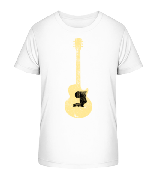 Guitare Transparente - T-shirt bio Enfant Stanley Stella - Blanc - Devant