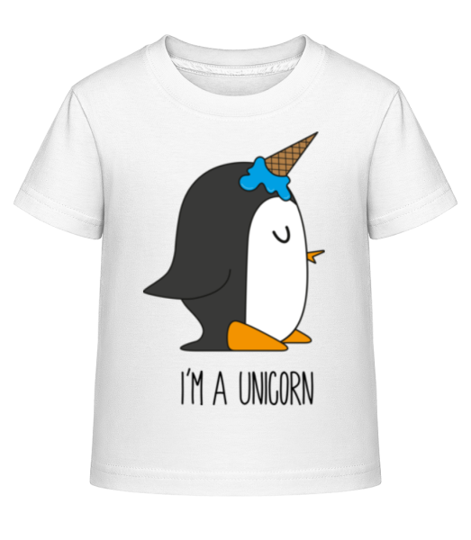 I'm A Unicorn Penguin - T-shirt shirtinator Enfant - Blanc - Devant