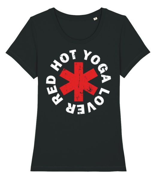 Red Hot Yoga Lover - T-shirt bio Femme Stanley Stella - Noir - Devant