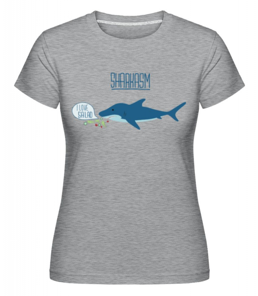 Sharkasm -  T-shirt Shirtinator femme - Gris chiné - Devant