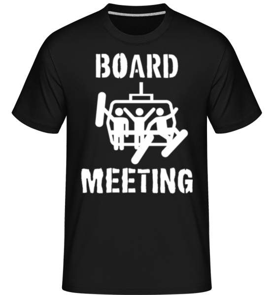 Board Meeting -  T-Shirt Shirtinator homme - Noir - Devant